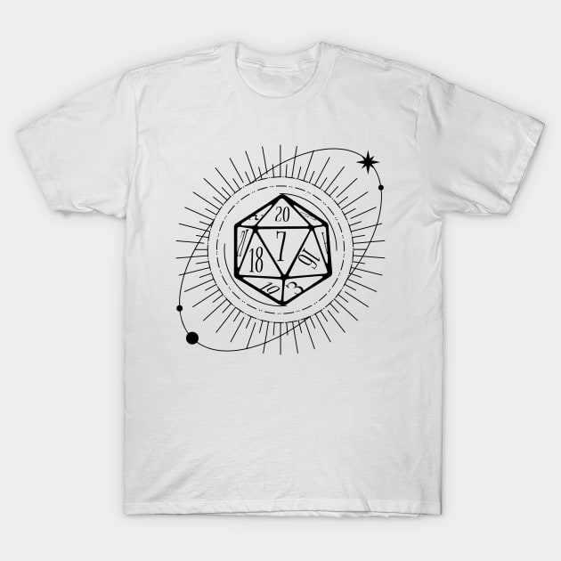 Pen and paper space dice T-Shirt by avogel